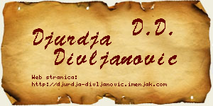 Đurđa Divljanović vizit kartica